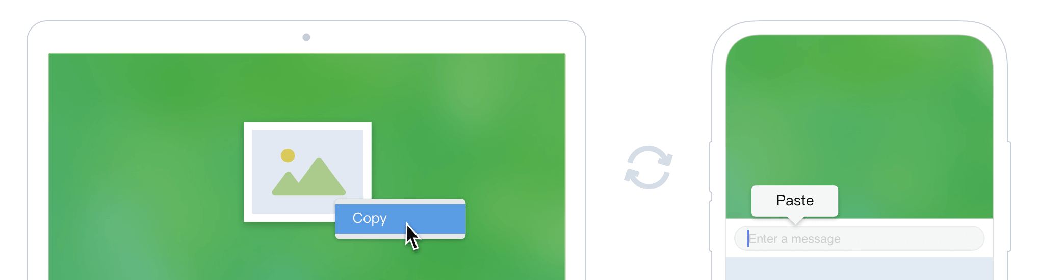 Remote Mouse clipboard sync for copying and pasting text and images between phone and computer